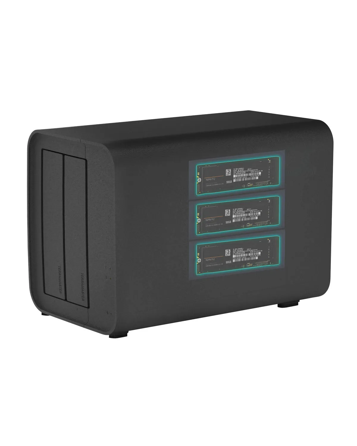 TERRAMASTER D5 Hybrid HDD NVMe SSD Enclosure – USB 3.2 Gen2 X2 20Gbps Type C 5-Bay USB3.2 Hybrid Disk Enclosure Supports RAID 0/1/Single/JBOD Exclusive 2 3 RAID Hybrid Disk Array (Diskless)