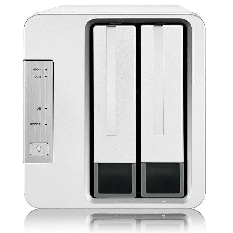 TerraMaster F2-210 Tower 2 Bay NAS Network-attached Storage Realtek Quad Core 1GB RAM SOHO