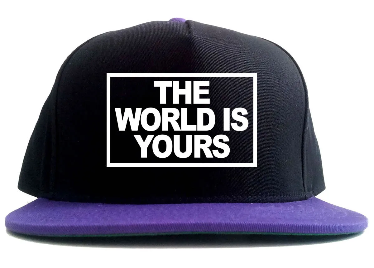 The World Is Yours 2 Tone Snapback Hat