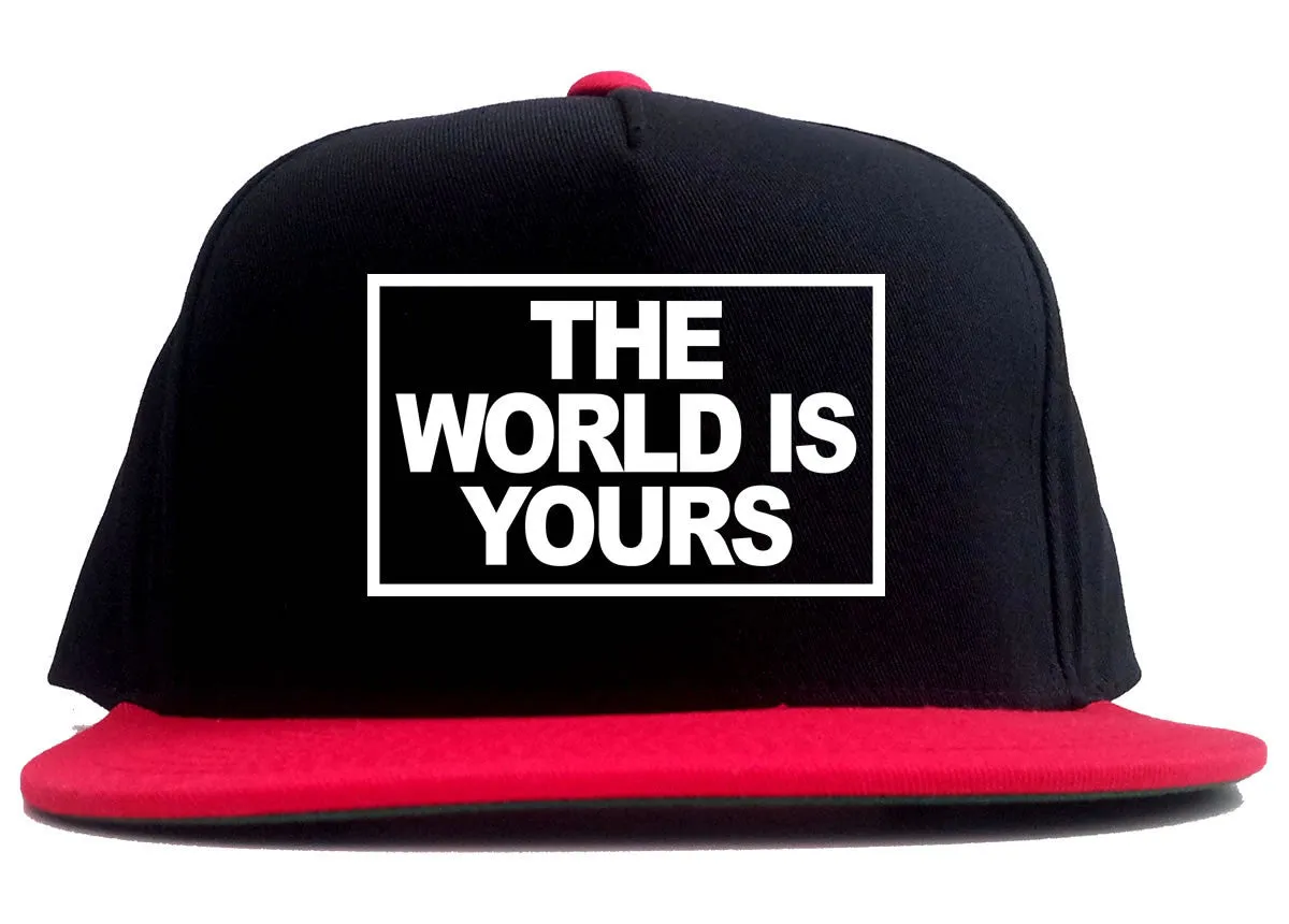 The World Is Yours 2 Tone Snapback Hat