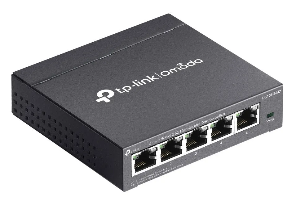 TP-Link DS105G-M2 5-Port 2.5G Multi-Gigabit Unmanaged Desktop Switch