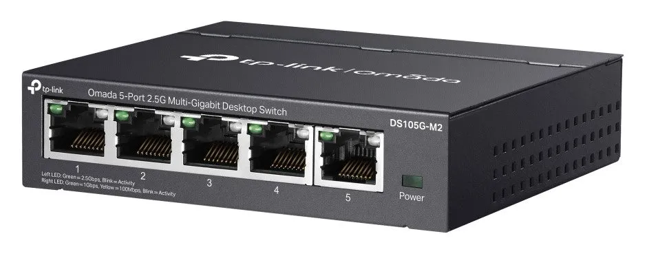 TP-Link DS105G-M2 5-Port 2.5G Multi-Gigabit Unmanaged Desktop Switch