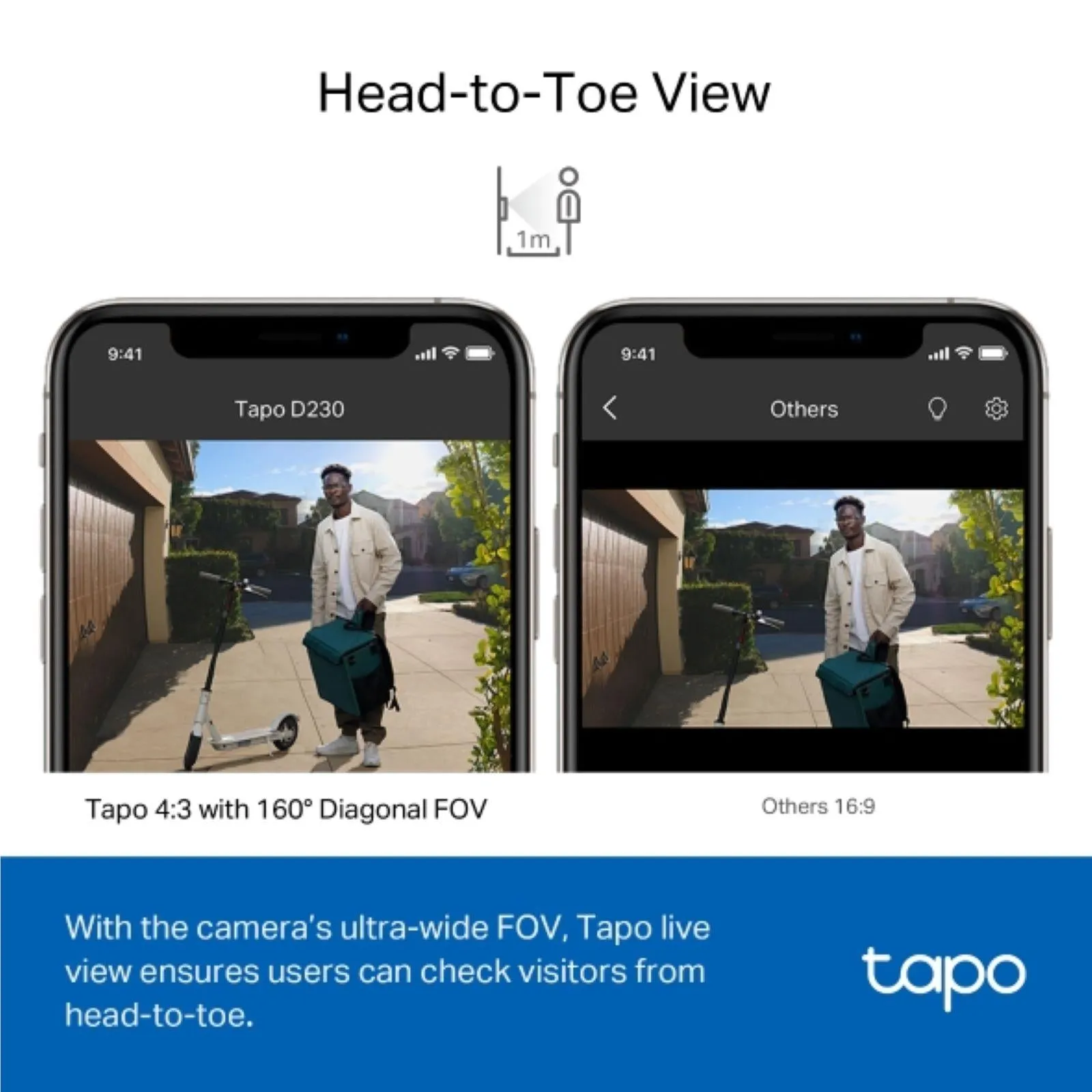 TP-Link Tapo 2K Wireless Video Doorbell with Hub