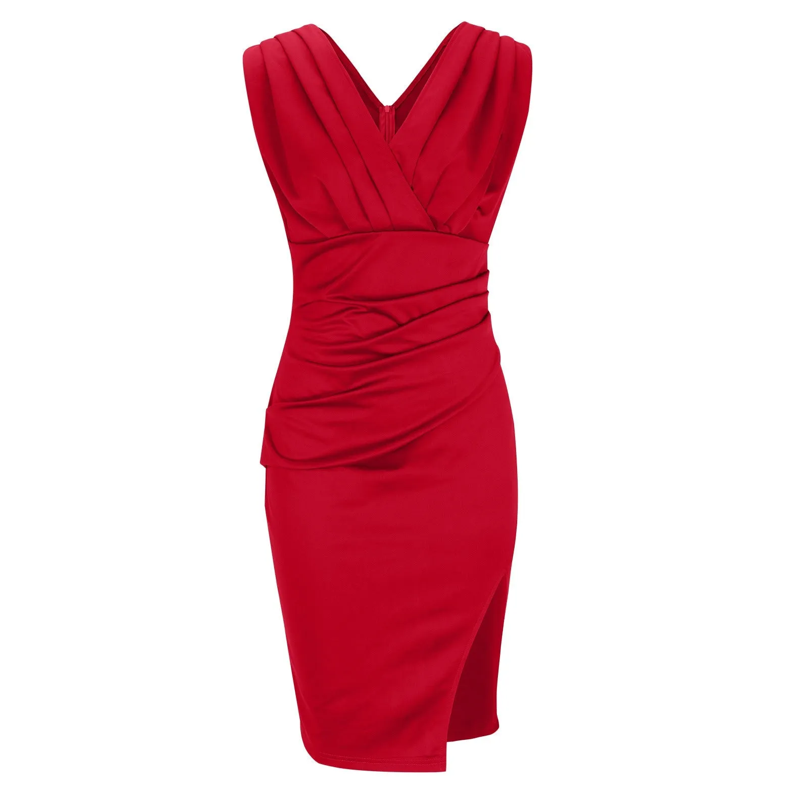 Vestido Isa Justo Decote V e Fenda