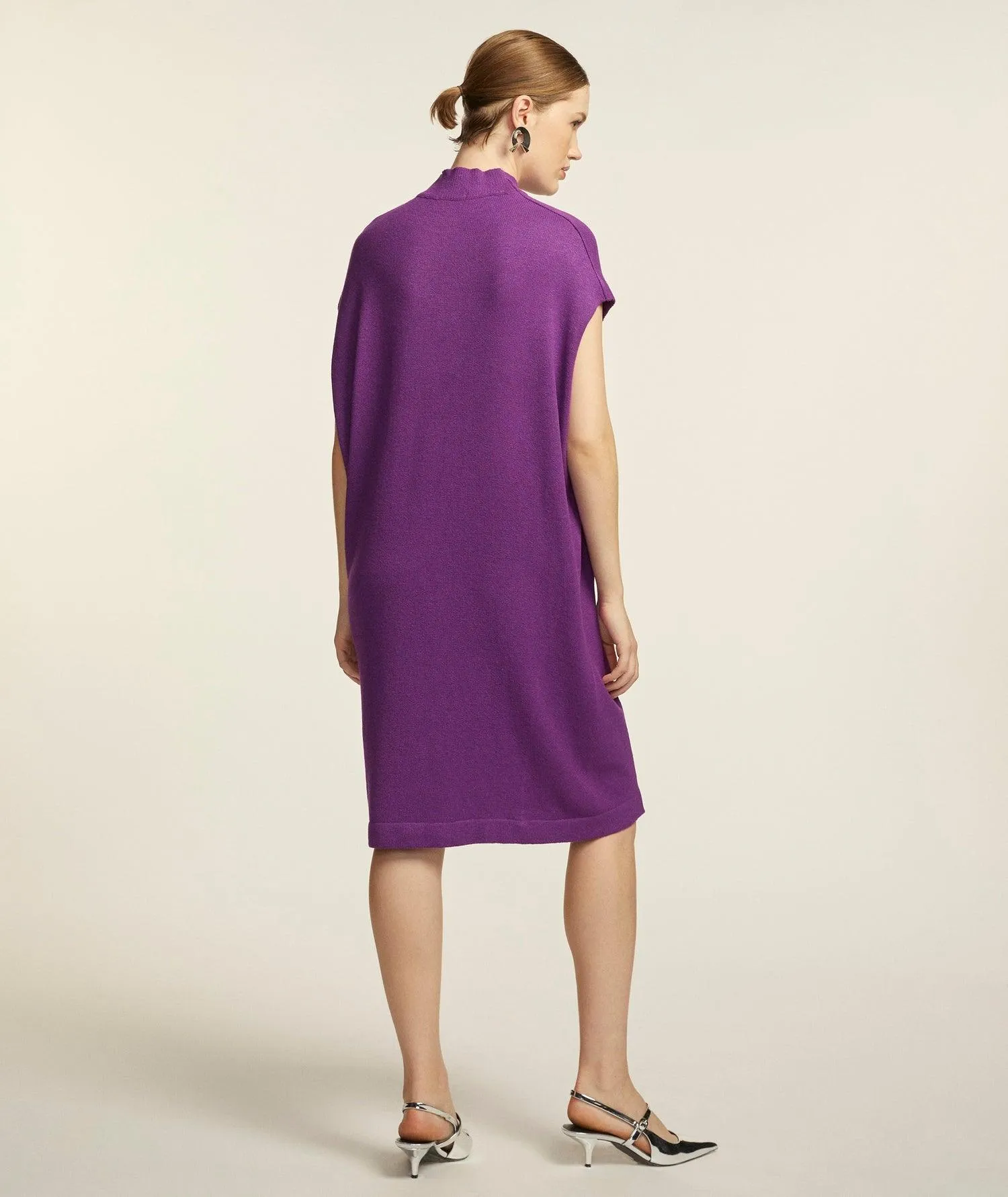 Vestido Tricô Monika Roxo Souq