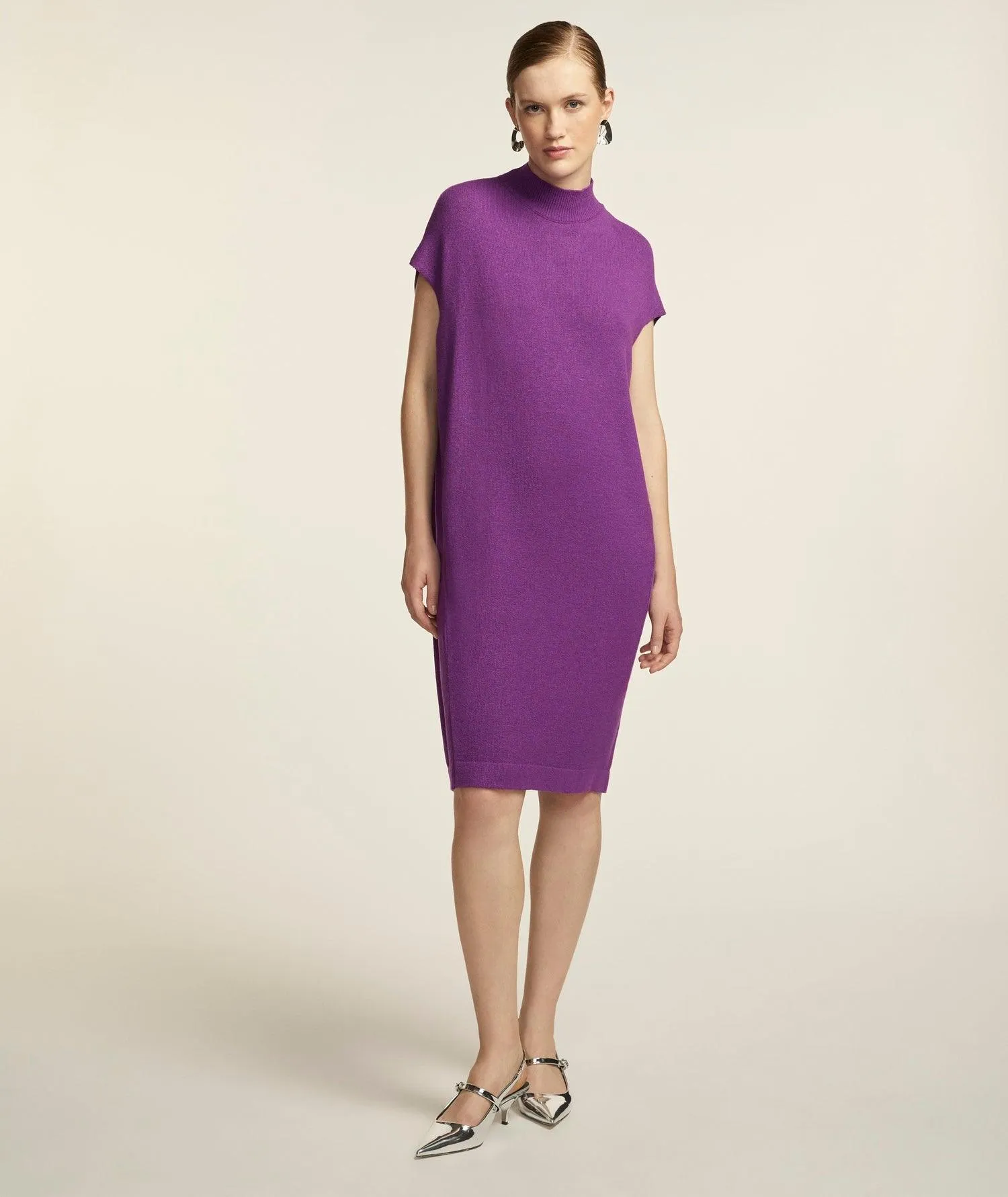 Vestido Tricô Monika Roxo Souq
