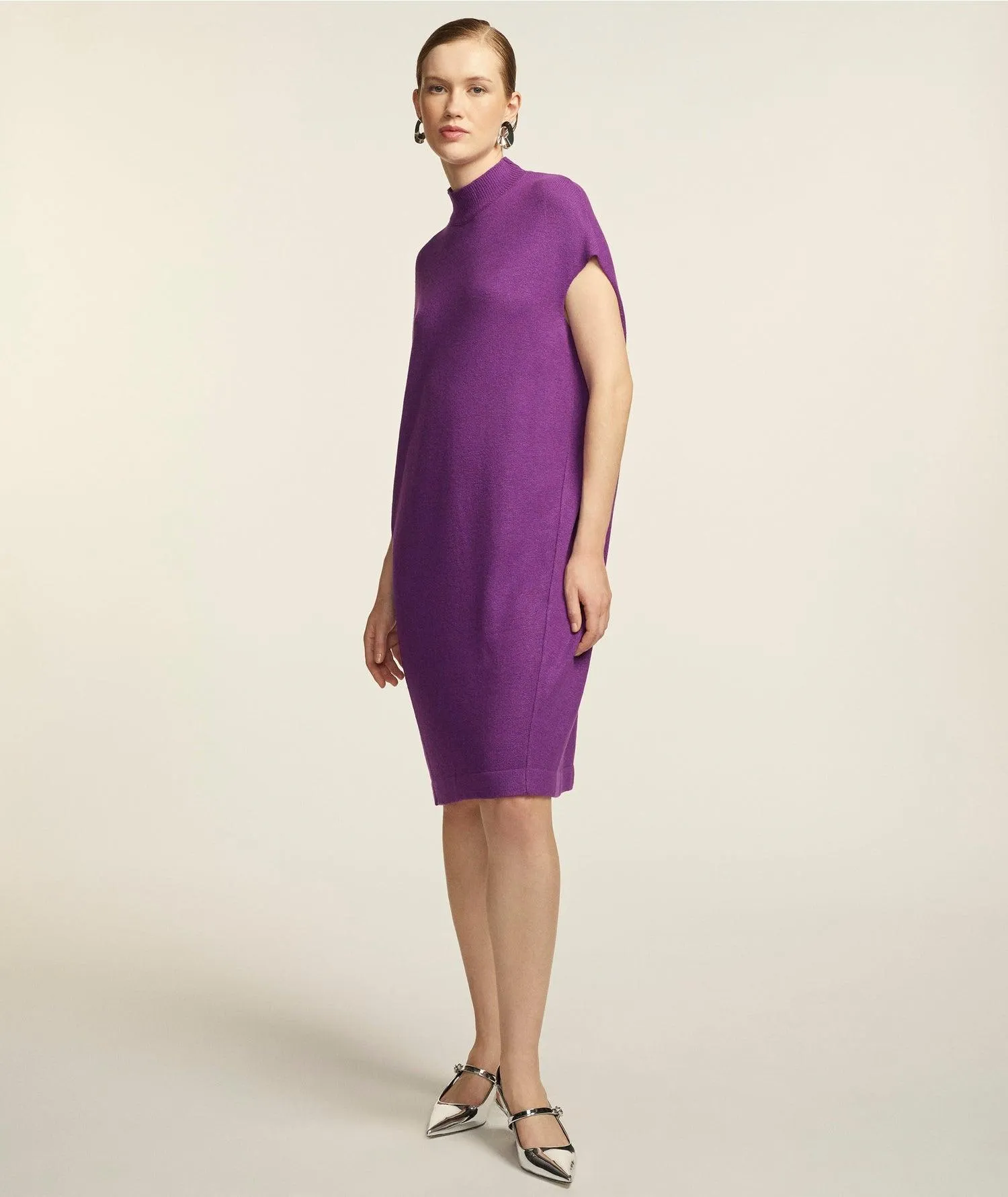 Vestido Tricô Monika Roxo Souq