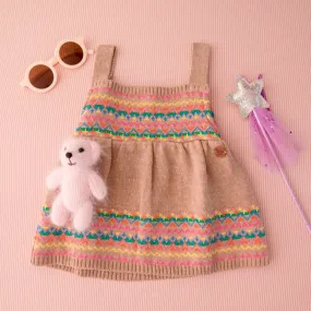 Vestido Tricot Jacard- Bebê e Infantil