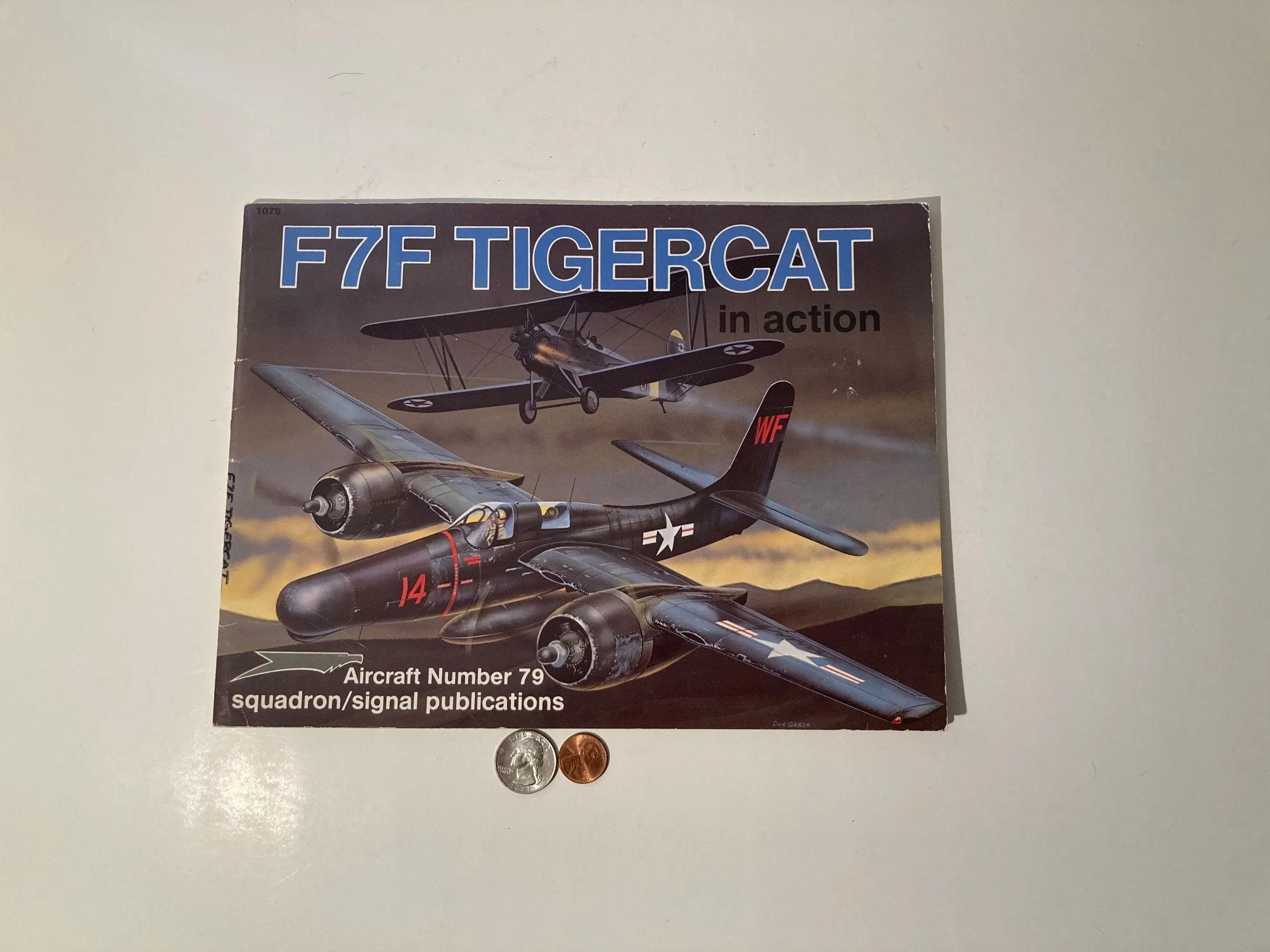 Vintage 1988 Book, F7F TIgercat in Action, Jet, Airplane, Military, Lots of Cool Vintage Pictures