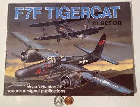 Vintage 1988 Book, F7F TIgercat in Action, Jet, Airplane, Military, Lots of Cool Vintage Pictures