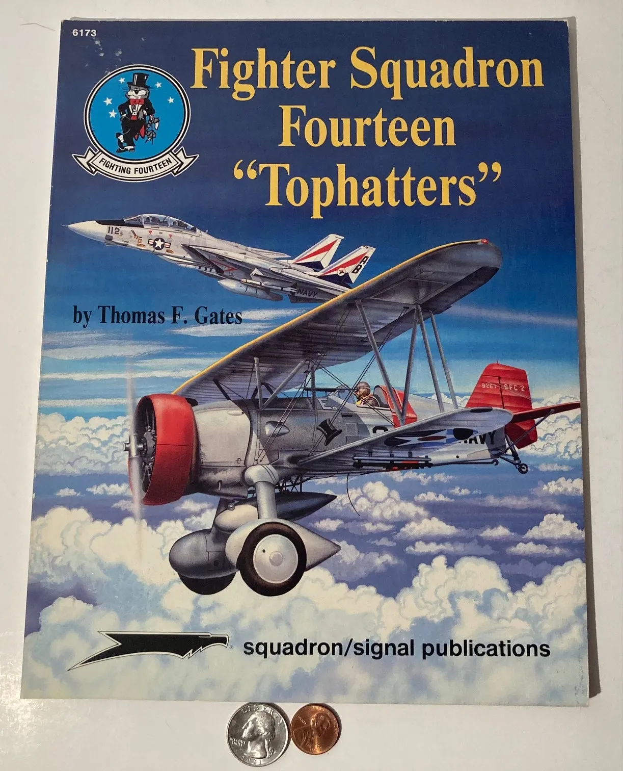 Vintage 1993 Book, Fighter Squadron Fourteen, Tophatters, Lots of Cool Vintage Pictures in this Book