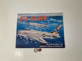 Vintage Book, Navy Plane, Jet, FJ Fury in Action., 50 Pages, Lots of Cool Vintage Pictures