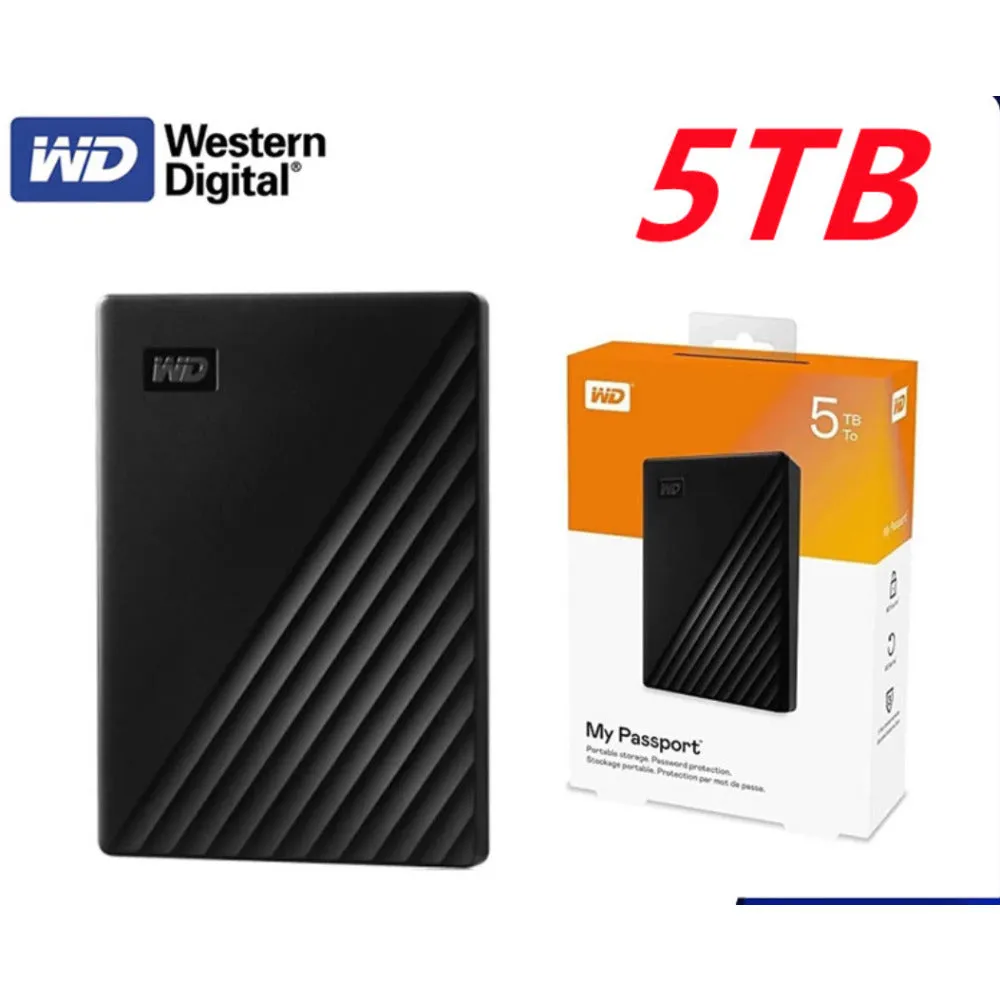 WD 5TB My Passport Black USB 3.2 Gen 1 5 TB