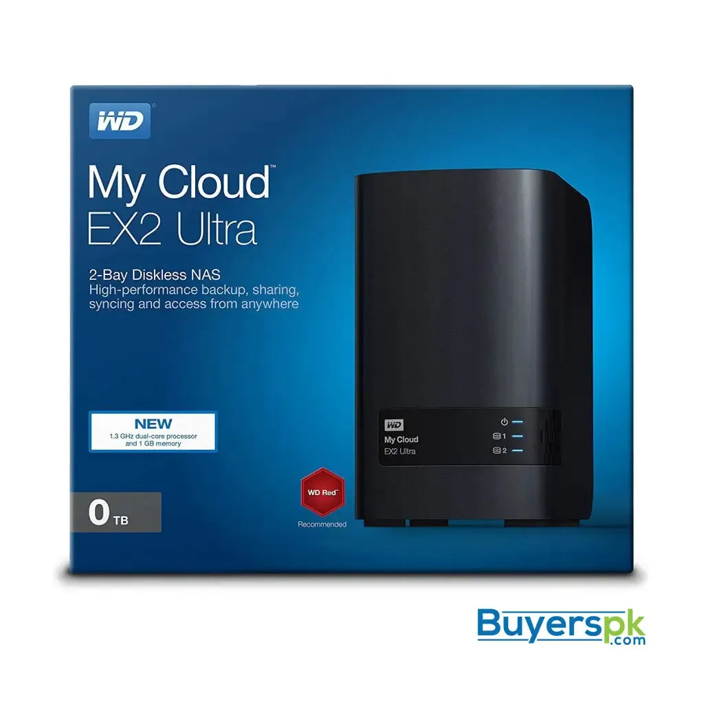 Wd Diskless my Cloud Ex2 Ultra Network Attached Storage - Nas - 2 Bay Nas Wd - Wdbvbz0000nch-nesn 1