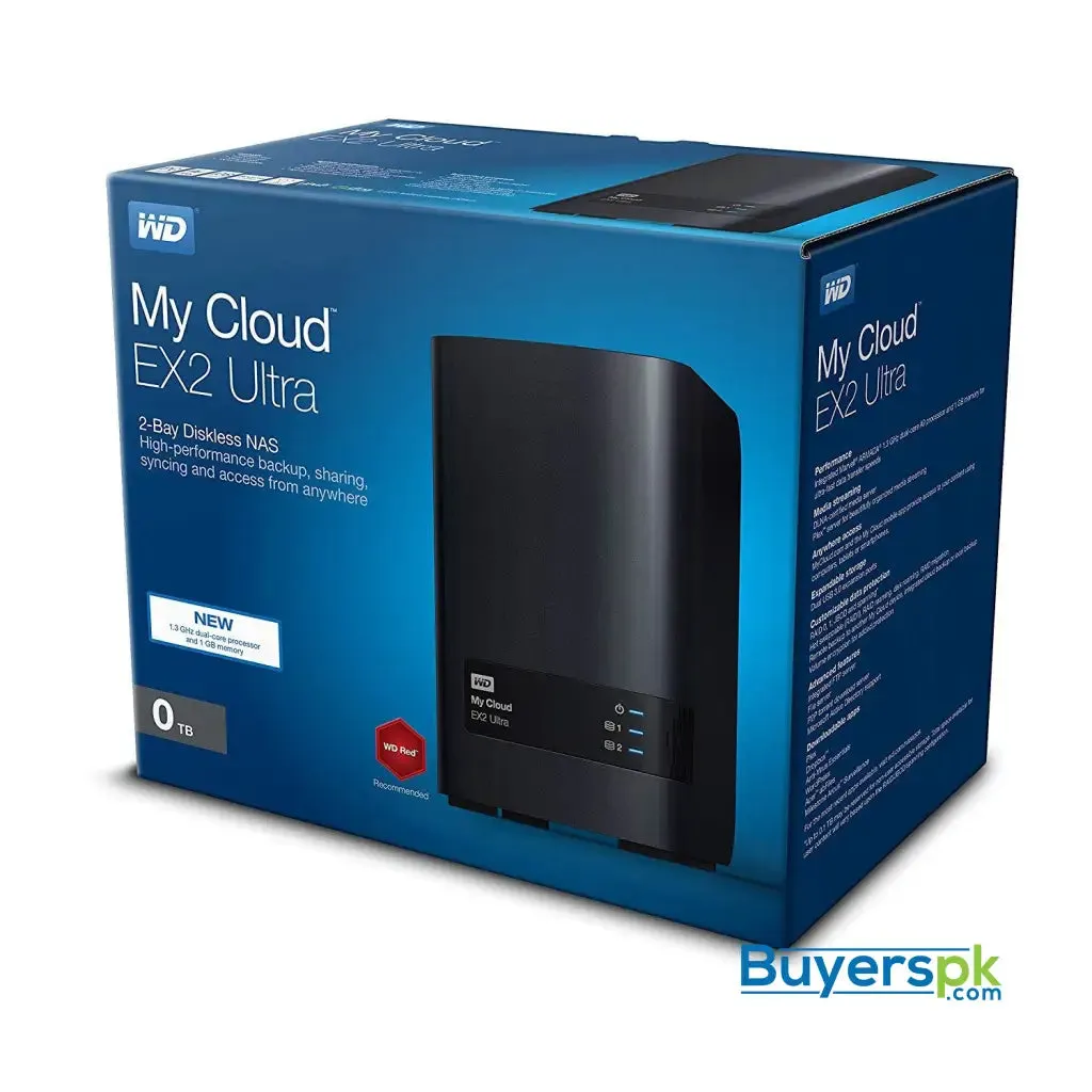Wd Diskless my Cloud Ex2 Ultra Network Attached Storage - Nas - 2 Bay Nas Wd - Wdbvbz0000nch-nesn 1