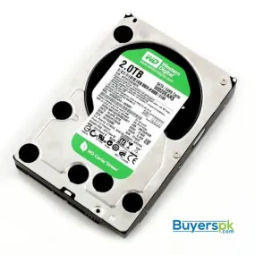 Wd Hdd Hard Disk Drive 2tb Caviar Green used Wd20ears