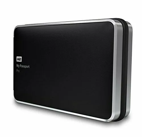 WD My Passport Pro Portable External Hard Drive 2TB Thunderbolt, WDBRMP0020DBK