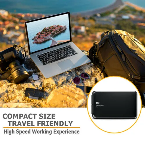 WD My Passport Pro Portable External Hard Drive 2TB Thunderbolt, WDBRMP0020DBK