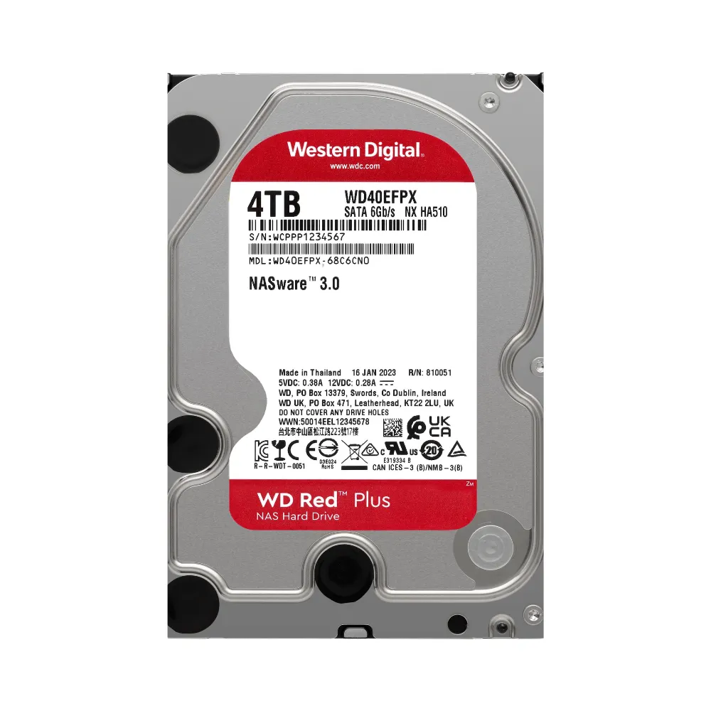 WD Red Internal Hard Drive 3.5 Inch 4TB (WD40eFPx)