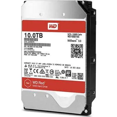 Western Digital 10TB 3.5" NAS Internal Hard Drive, 256MB Cache, 5400rpm, SATA - WD100EFAX