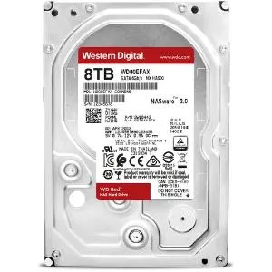 Western Digital 8TB 3.5" NAS Internal Hard Drive, 256 MB Cache, 5400 RPM, SATA/600 - WD80EFAX
