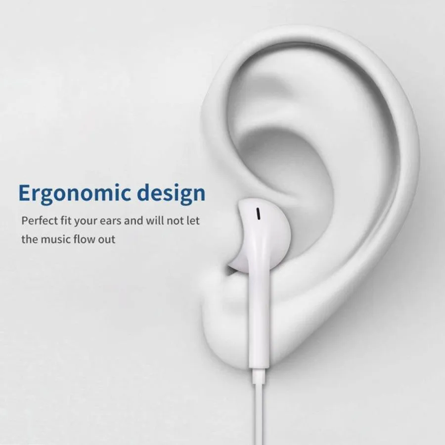 Wired Earphone Handsfree with Mic & Volume Controller Compatible with i /Phone 14/13/12/11 Pro Max Xs/XR/X/7/8 