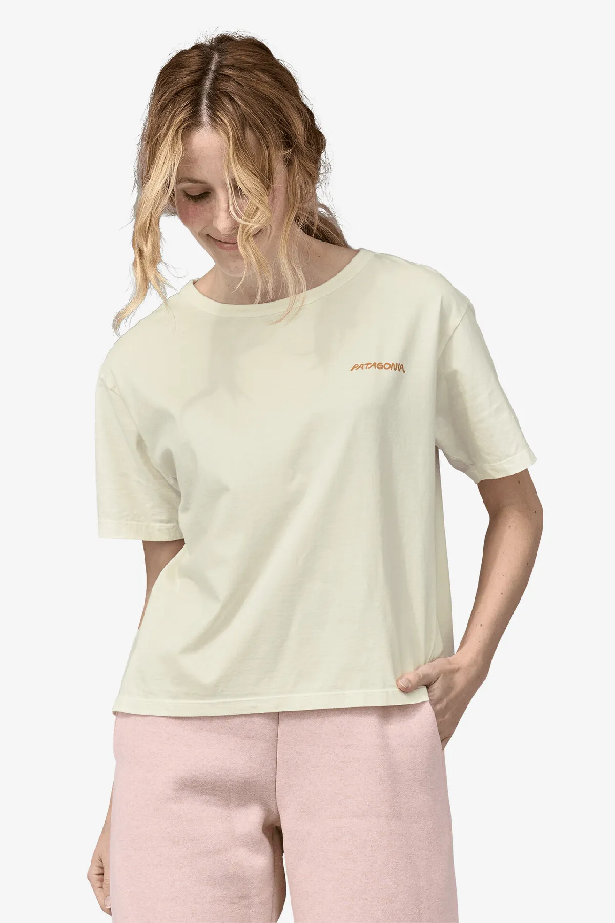 W's Sunrise Rollers Organic Easy Cut Tee - Pufferfish Gold