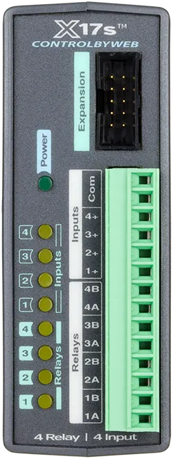 X-17s | 4 Relay, 4 Input Expansion Module