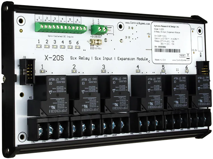 X-20s | 6 Relay, 6 Digital Input Expansion Module