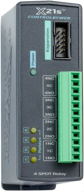 X-21s | Four Relay Form C / SPDT Expansion Module