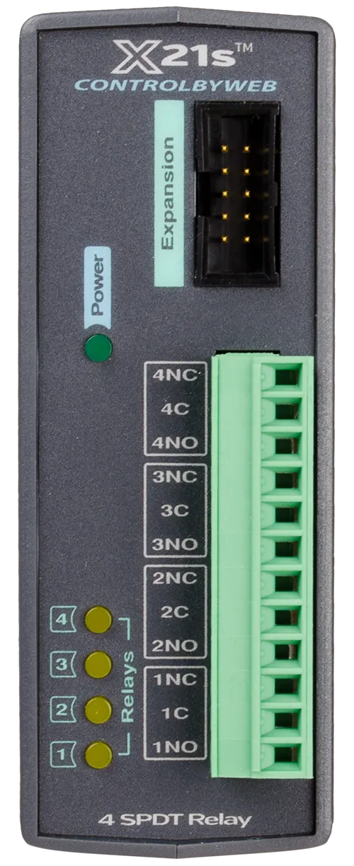 X-21s | Four Relay Form C / SPDT Expansion Module