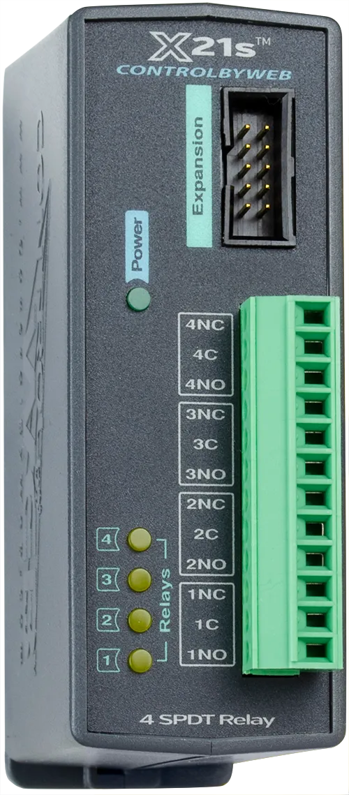 X-21s | Four Relay Form C / SPDT Expansion Module