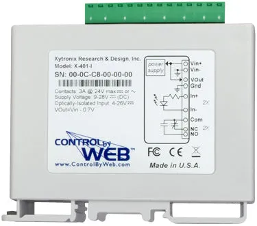 X-401 | Dual Relay and Input Module