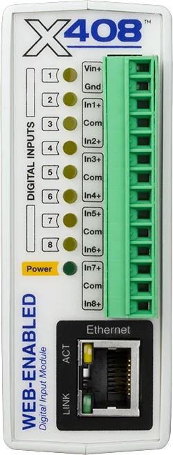 X-408™ | Web-Enabled Digital Input Module