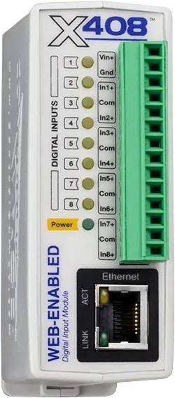 X-408™ | Web-Enabled Digital Input Module