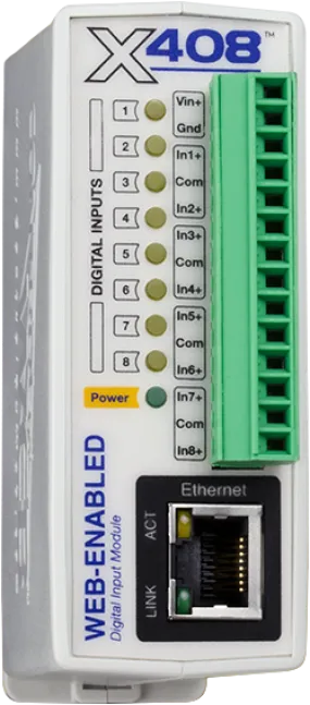 X-408™ | Web-Enabled Digital Input Module